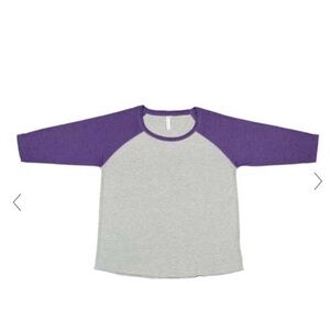 LAT Women's Curvy Collection Baseball Three-Quarter Sleeve Tee